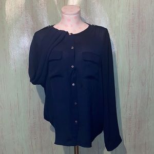 Michael Kors navy button down shirt size large